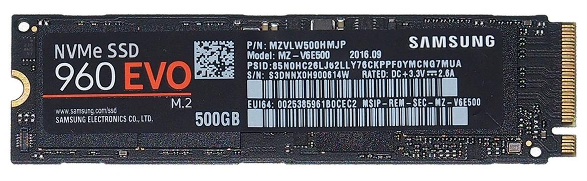 Samsung SSD 960 EVO NVMe M.2 Review: Ultra Fast, Affordable Storage