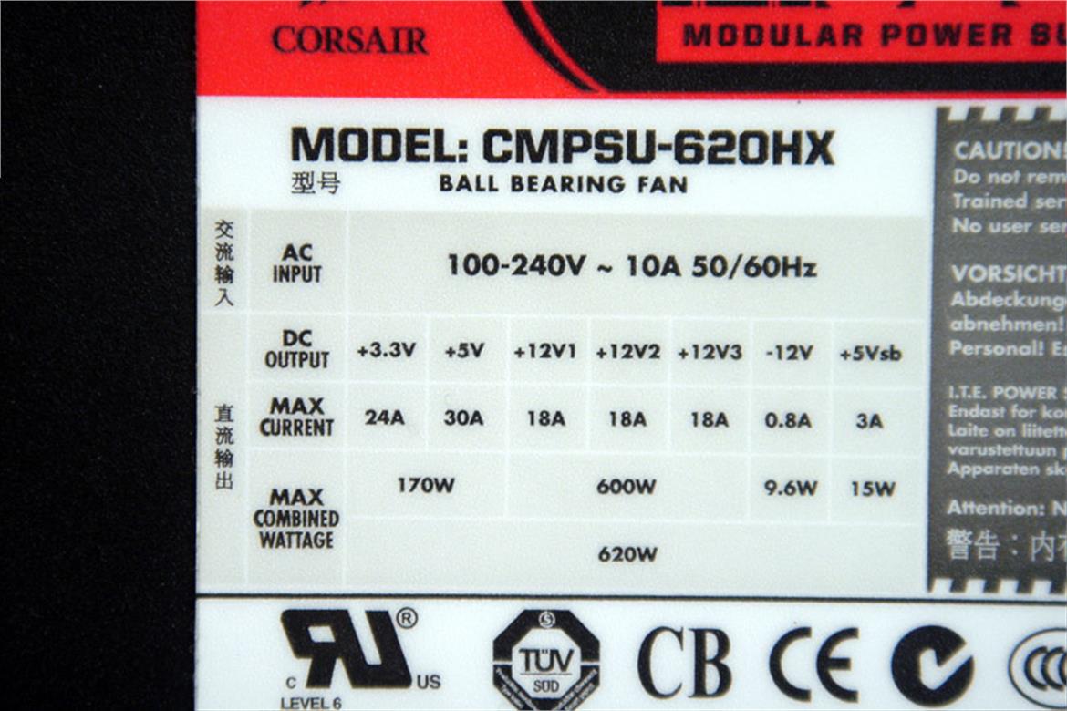 Corsair CMPSU-620HX 620W PSU