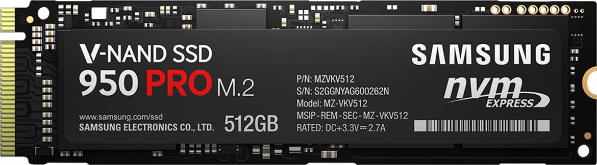 Samsung 950 Pro SSD Delivers V-NAND, NVMe And Blistering 2500MB/sec Reads