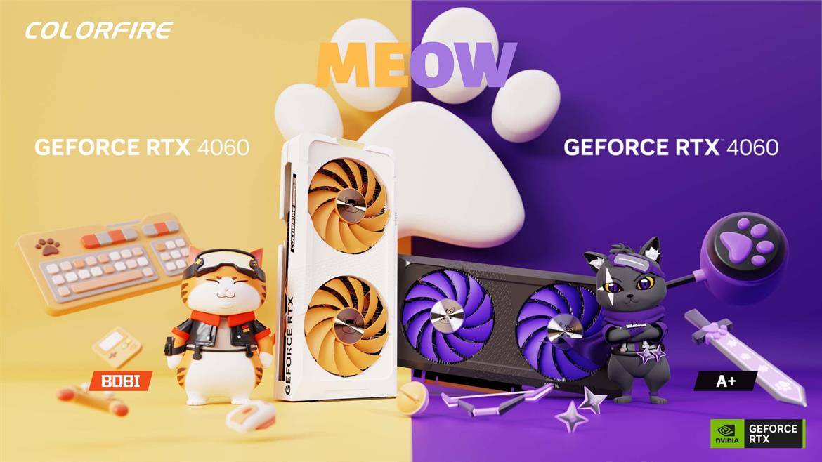 Colorful's Colorfire Meow Series Are The Purrrfect PC Gaming Parts For A Kitty-Themed Rig