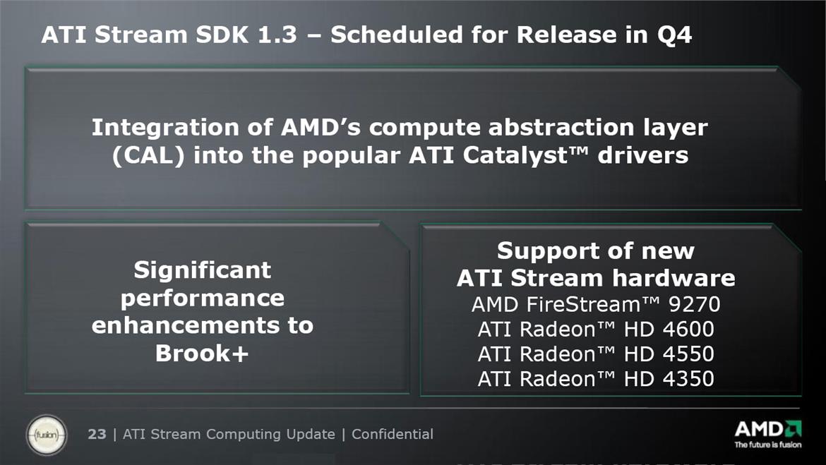 AMD ATI Stream Computing Update