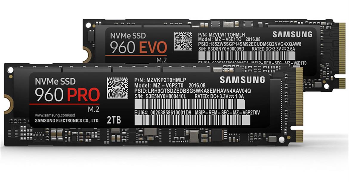 Samsung Unveils Screaming-Fast 960 Pro And 960 EVO NVMe SSDs At Speeds Up To 3.5GB/s