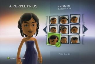 ... options. For hairstyles, there were over 90 male and female options