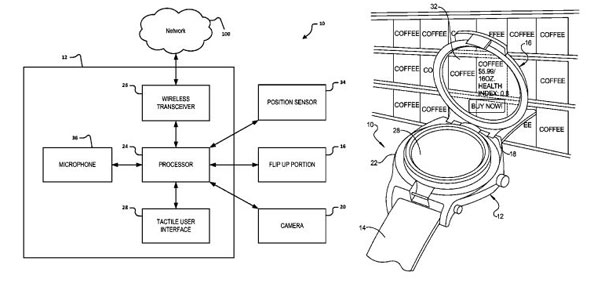 Google Smart Watch Patent Image