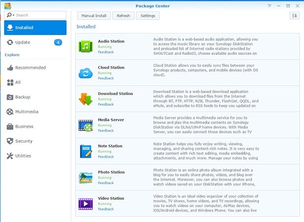 synology nas packages