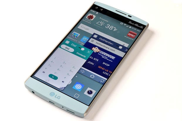 LG V10 Home Screen with QSlide
