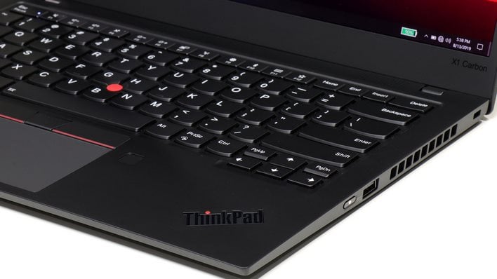 Углеродные порты ThinkPad X1 Carbon справа