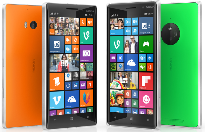 Lumia 830 and 9301