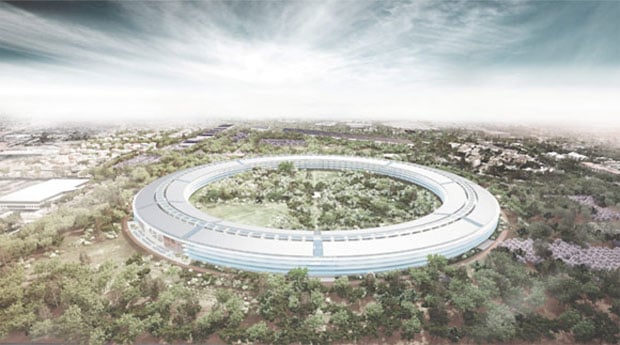 The new Apple HQ will draw its power from solar energy. 