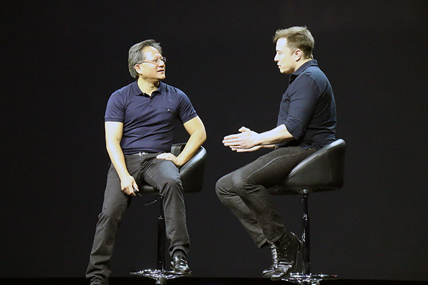 Elon Musk and Jen-Hsun Huang
