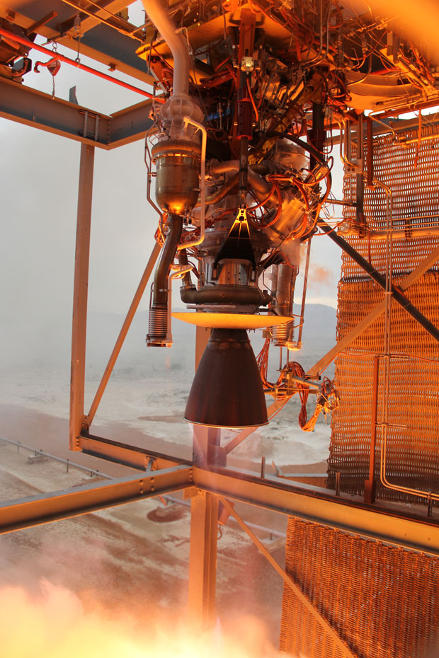 The Blue Origin BE-3 rocket engine