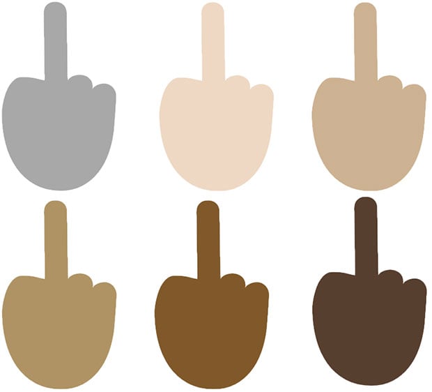 🖕🏼 Middle Finger: Medium-Light Skin Tone Emoji