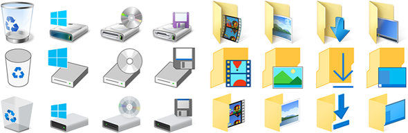 Windows System Icons Evolution