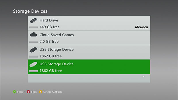 Microsoft Xbox 360 Cloud Storage