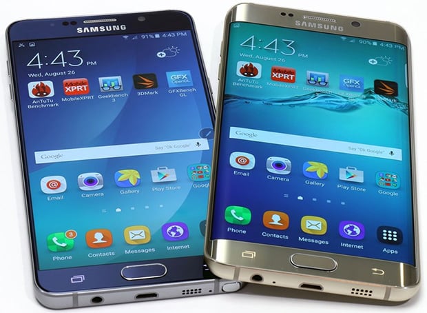 Samsung Galaxy Note 5 and Galaxy S6 Edge+
