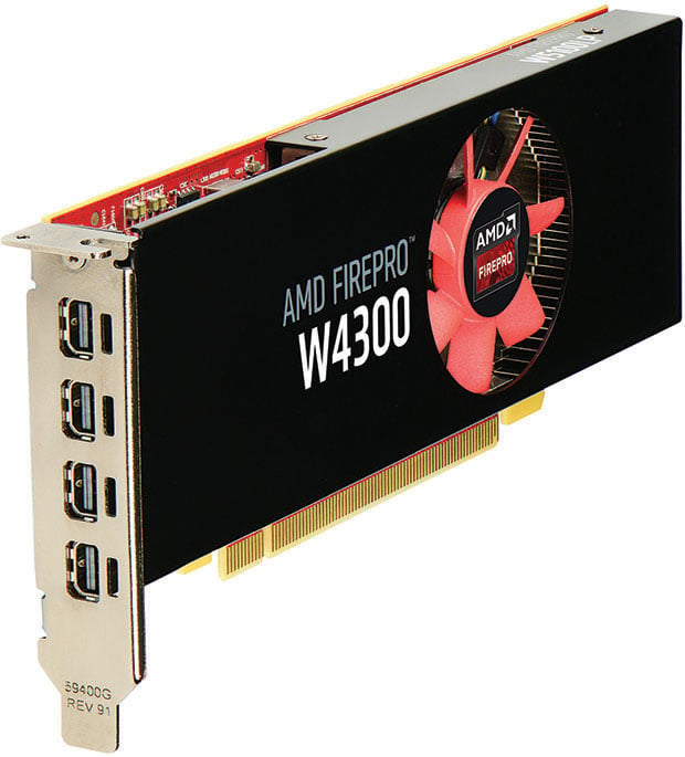 AMD FirePro W4300 Workstation Graphics Card