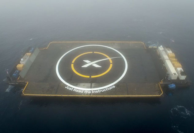 spacex barge