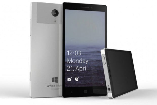 surface phone concept mock