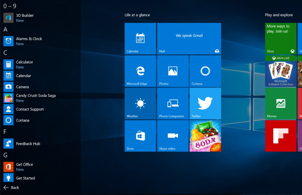 Windows 10 Start