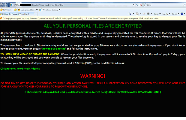 zCrypt Ransomware