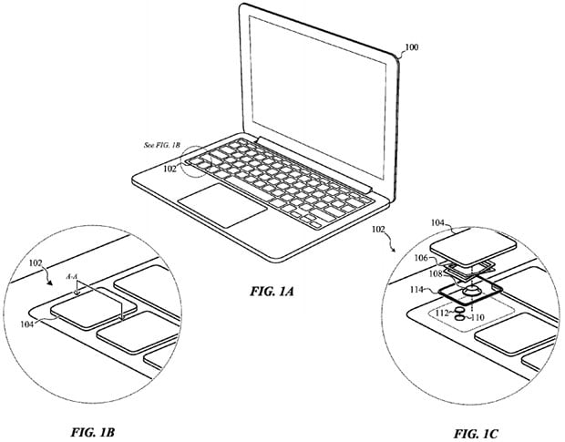 Apple Keyboard Patent Drawing