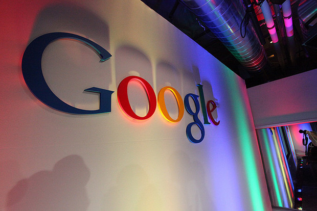Google logo on wall