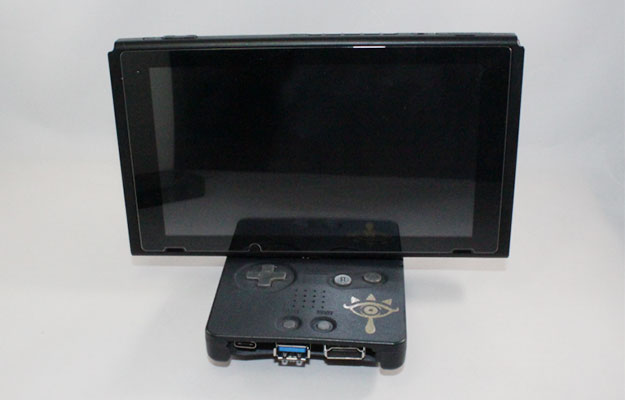 game boy advance sp switch dock front