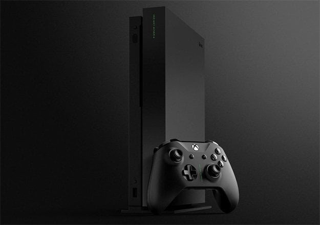 Xbox One X Project Scorpio Angled