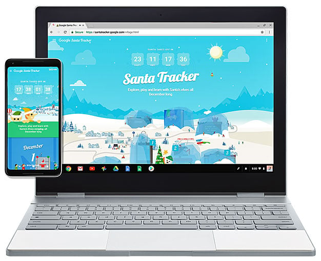 Santa Tracker App By Google