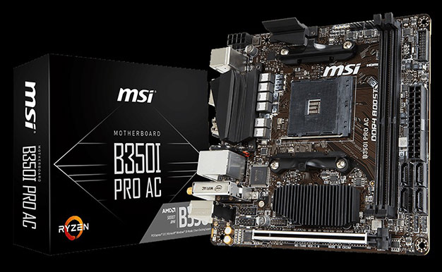 specify relax Specimen MSI Announces Mini-ITX B350I PRO AC Motherboard For Ryzen Muscle In Small  But Mighty Form Factors | HotHardware
