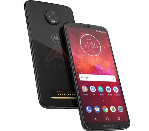 Moto Z3 Play Render Confirms Dual Cameras And Slimmer Display Bezels ...