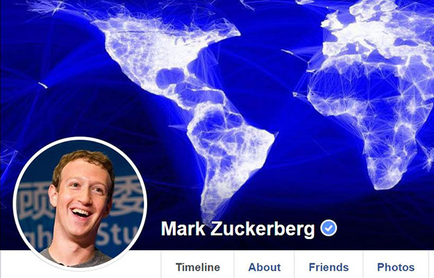 zuckerberg facebook page