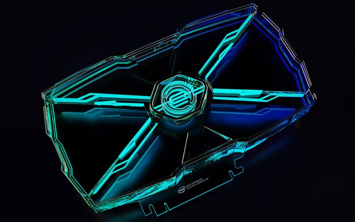 Intel Andromeda GPU Concept, Front View