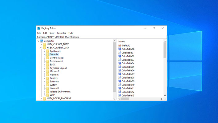 Windows 10 Registry
