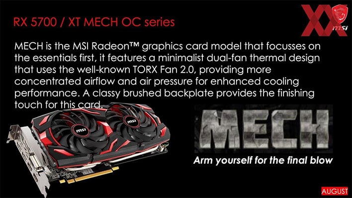 MSI Radeon RX 5700 Mech OC Series