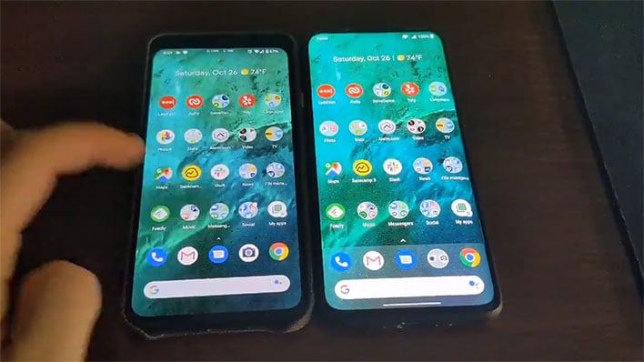 Pixel 4 XL and OnePlus 7 Pro