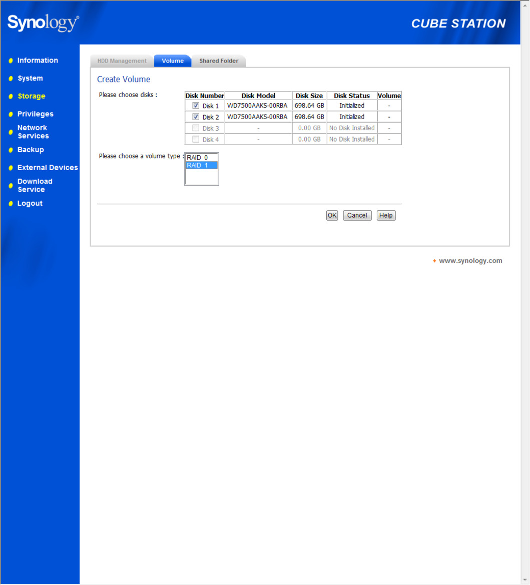 Synology Cube Station CS407 - Do-It-Yourself NAS