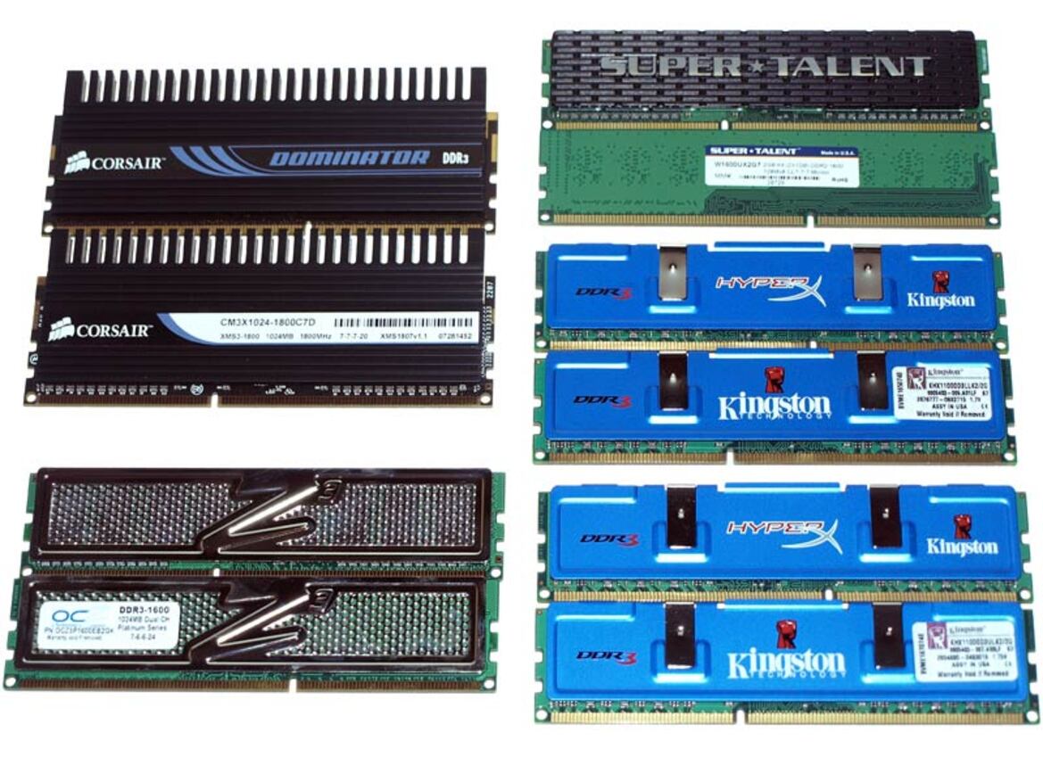 DDR3 Memory Round-Up: Corsair, Kingston, OCZ, Super Talent