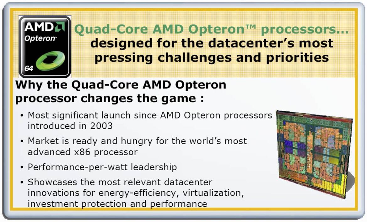AMD Barcelona Architecture Launch: Native Quad-Core