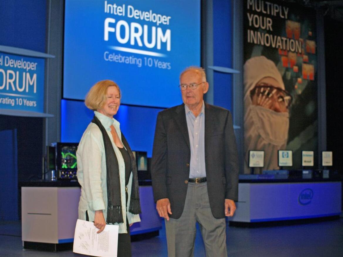 IDF Day 1: Gordon Moore, Gelsinger's Keynote