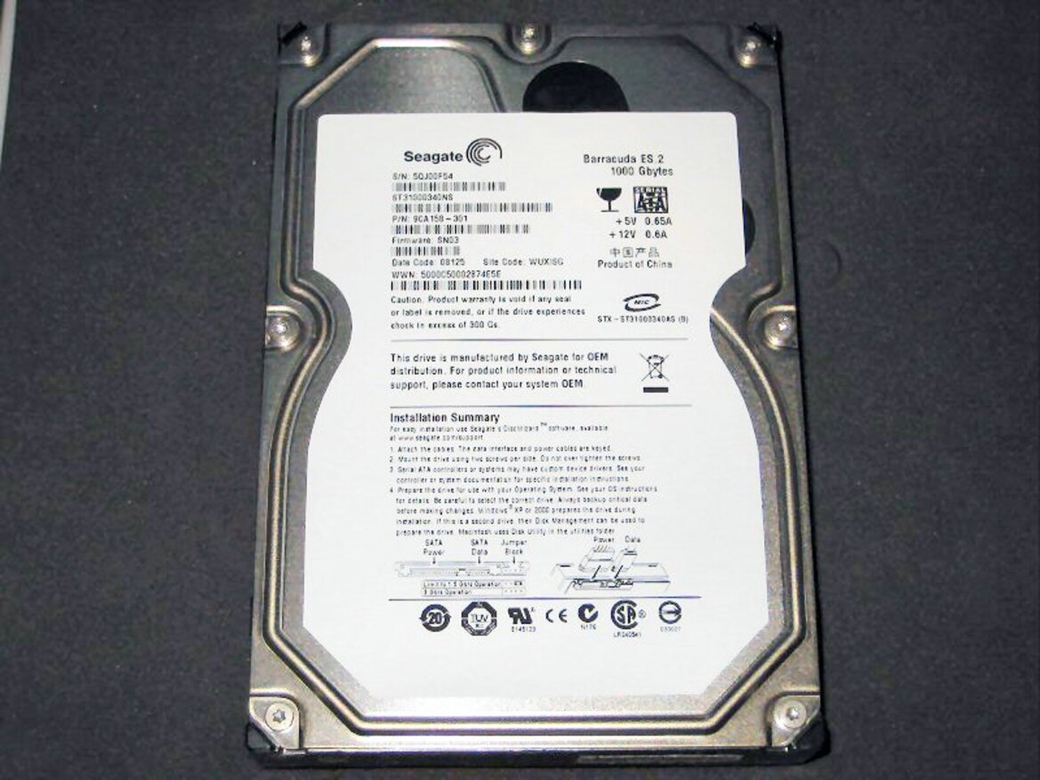 Seagate Barracuda ES.2 1TB Hard Drive