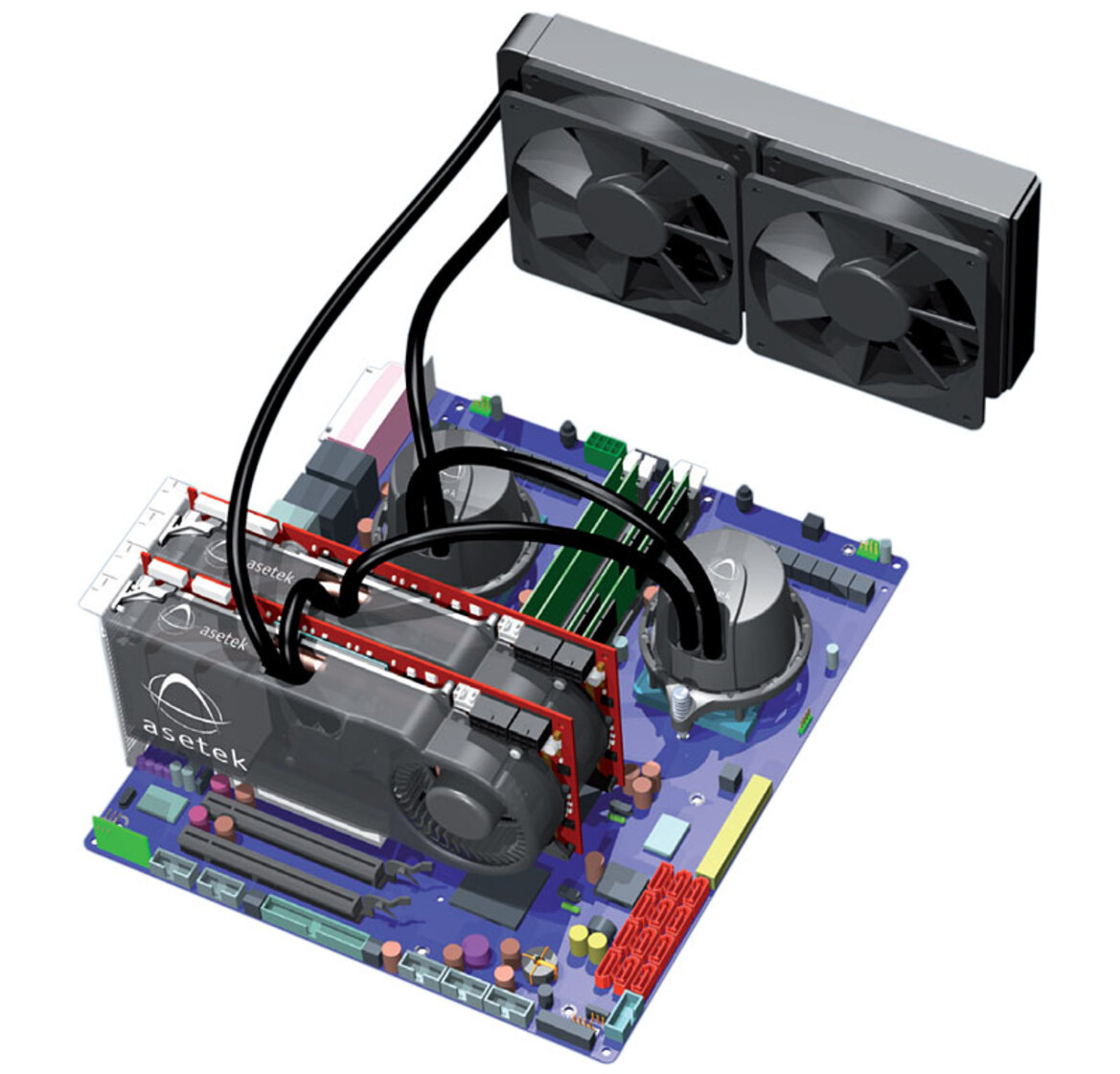 Asetek Low Cost Liquid Cooling (LCLC) System
