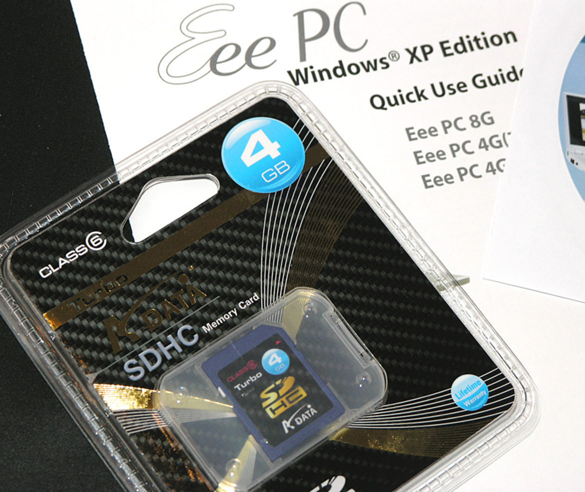 Asus Eee PC 4G-X, Windows XP Unboxing Preview