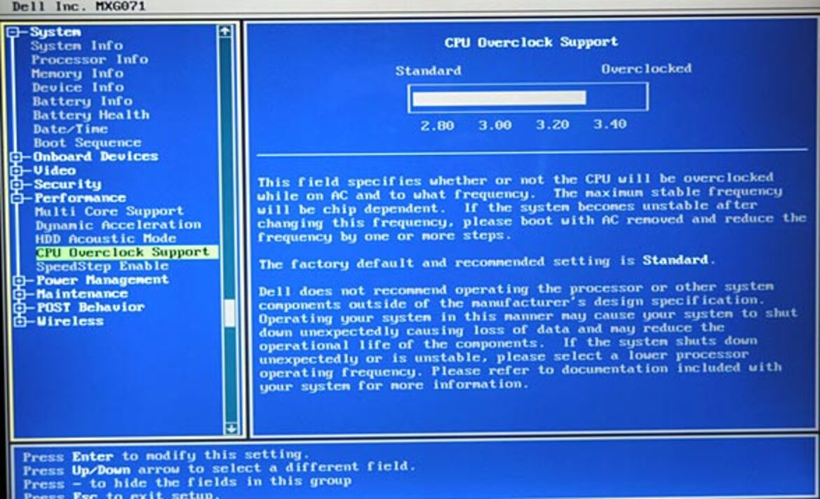 Intel Core 2 Extreme Mobile X9000, Mobile Penryn Speed