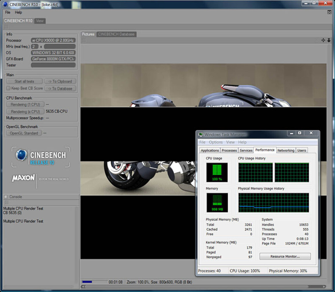 Intel Core 2 Extreme Mobile X9000, Mobile Penryn Speed