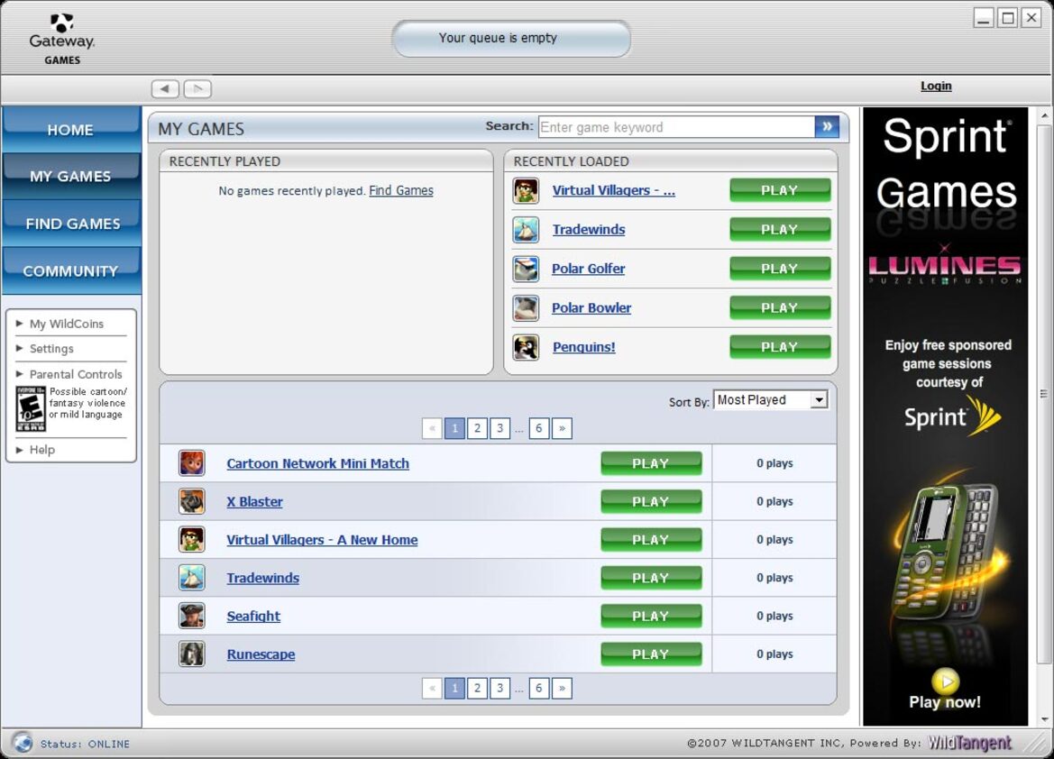 Gateway P-6831FX Gaming Notebook
