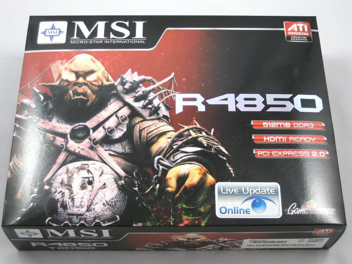 MSI R4850 512M Radeon HD 4850