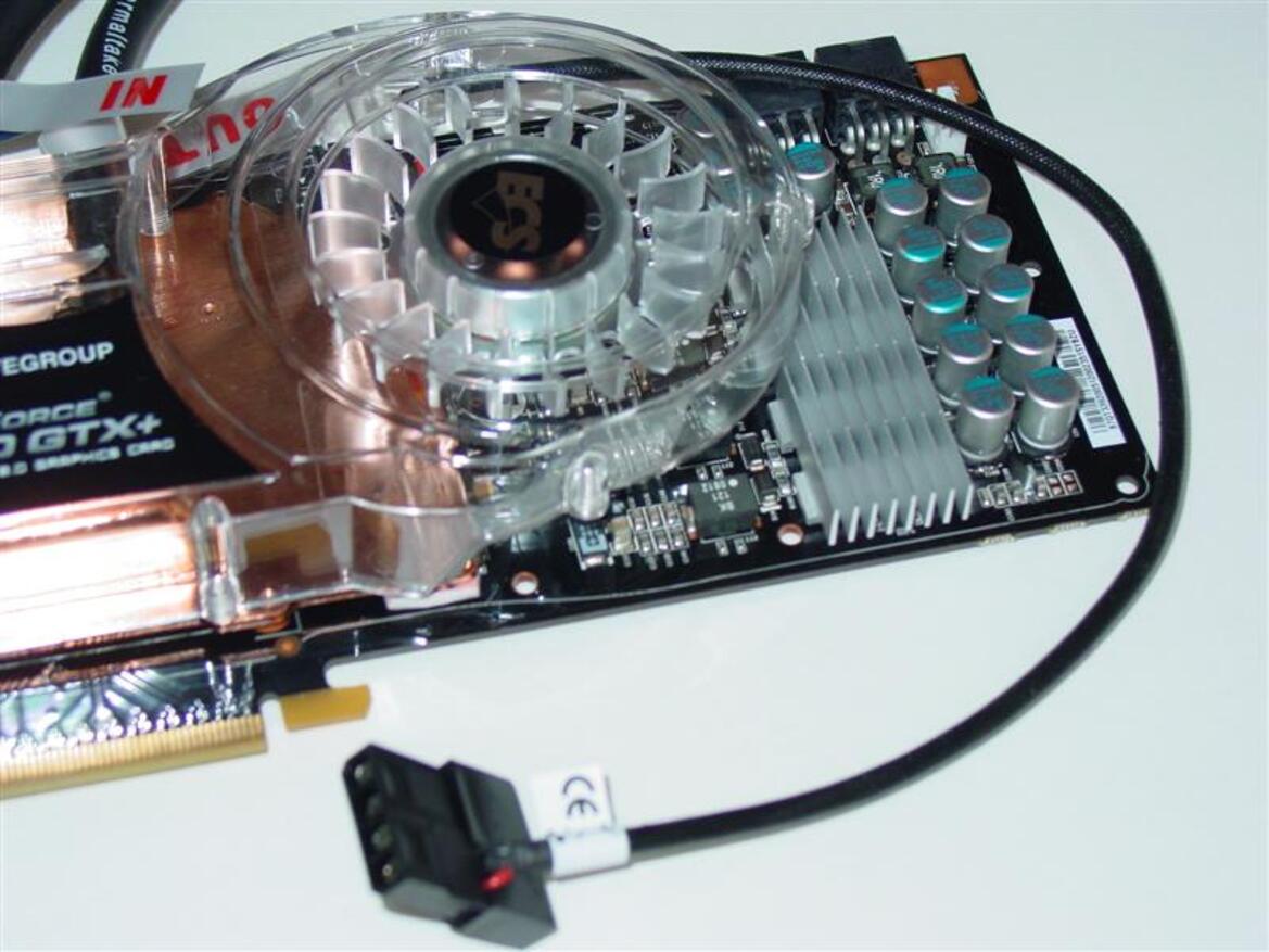 ECS GeForce 9800 GTX+ Hydra, Liquid Cooled SLI