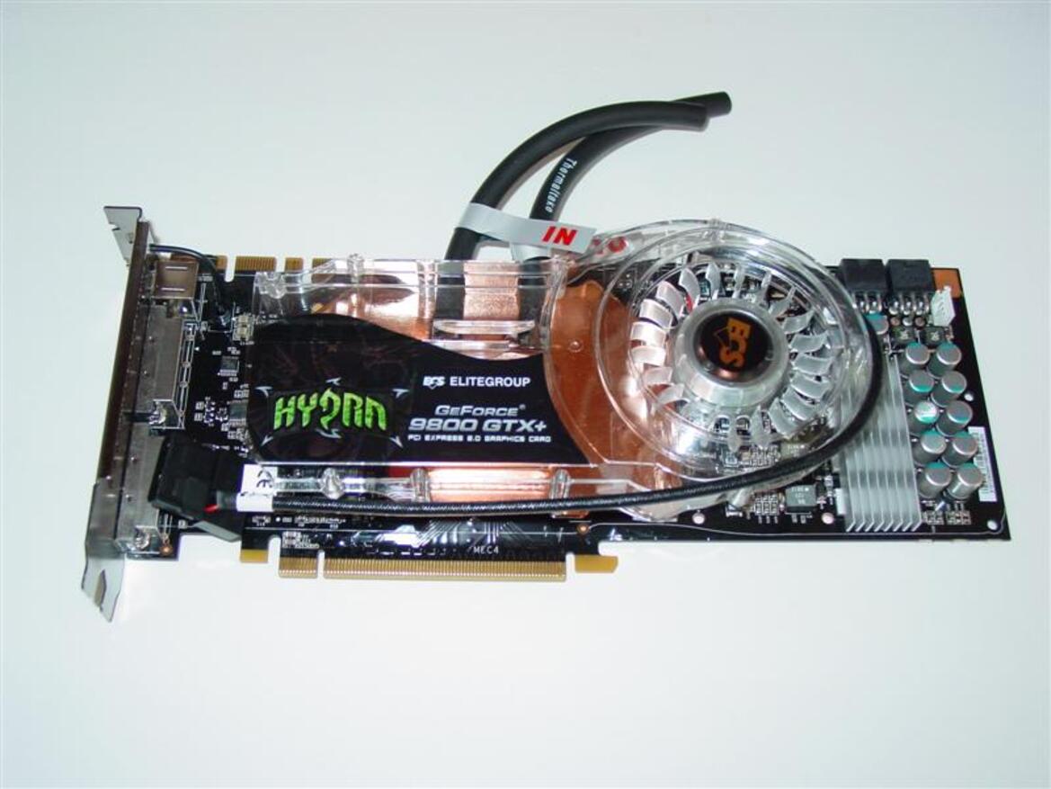 ECS GeForce 9800 GTX+ Hydra, Liquid Cooled SLI