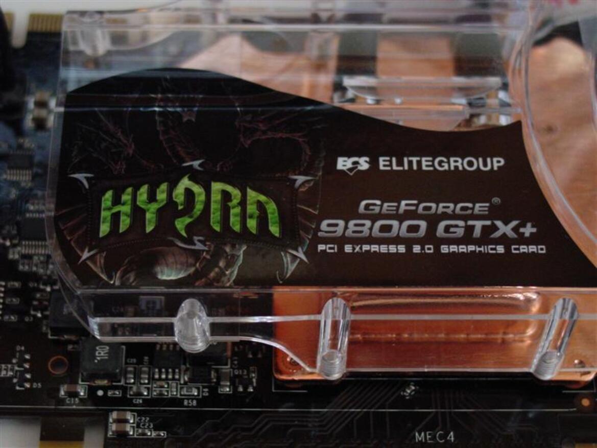 ECS GeForce 9800 GTX+ Hydra, Liquid Cooled SLI